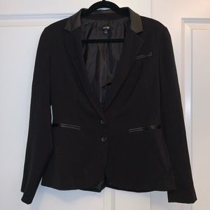 Apt. 9 leather accent blazer